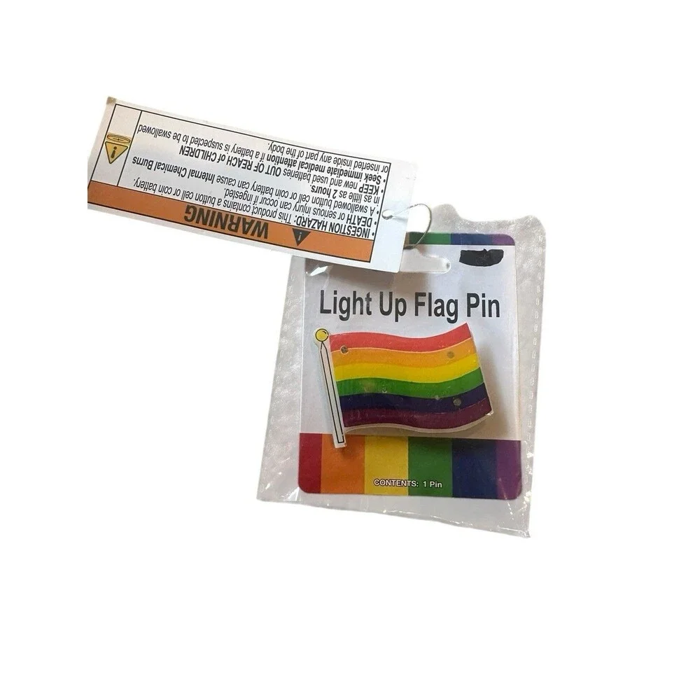 Pride Rainbow Accessory Lot LGBTQ+ Fishnet Glovelets Light Up Flag Pin Bracelets